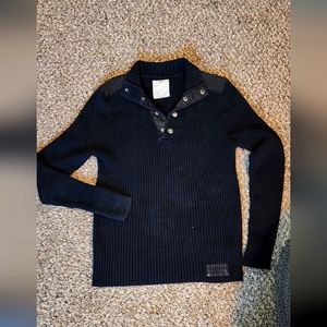 Express men's size small petite button-up turtleneck  sweater